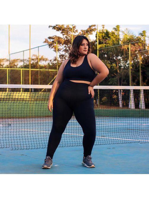 Calça Legging Cós Largo K2B Plus Size PRETO - LOJA TUTTI FRUTTI