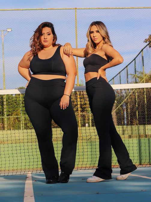 Calça Flare K2b Plus Size - Iza PRETO - LOJA TUTTI FRUTTI