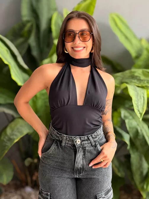 Cropped Frente Única Ana Laura OFF WHITE | LOJA TUTTI FRUTTI