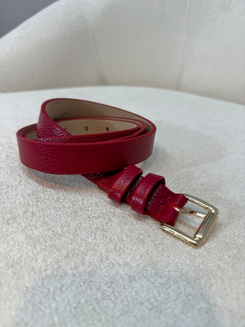 Cinto Couro Fininho Julie Cherry - Loja La Mina 