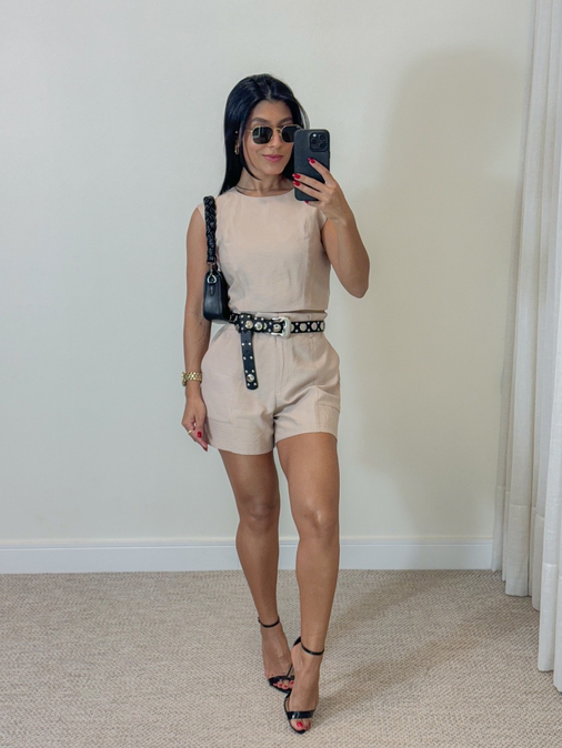 Conjunto Short Mali Areia - Loja La Mina 