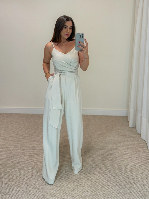 Macacão Martina Areia - Loja La Mina 