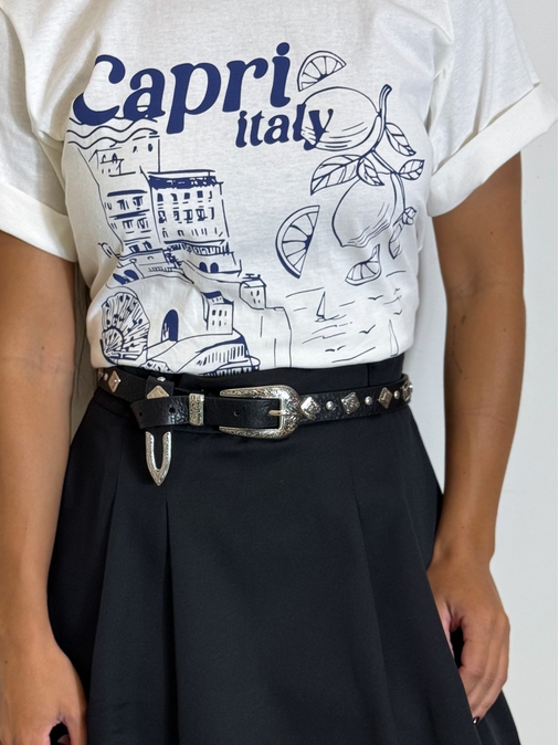 Cinto Metal Onix Preto - Loja La Mina 