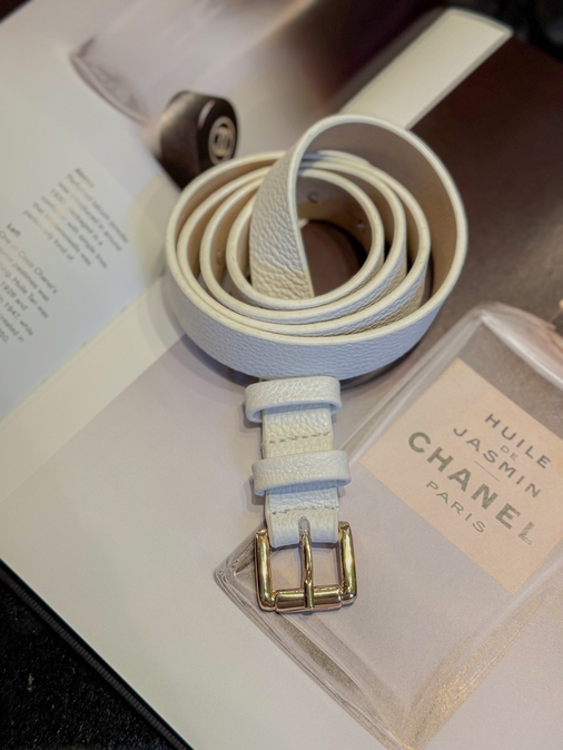 Cinto Couro Ju Branco - Loja La Mina 