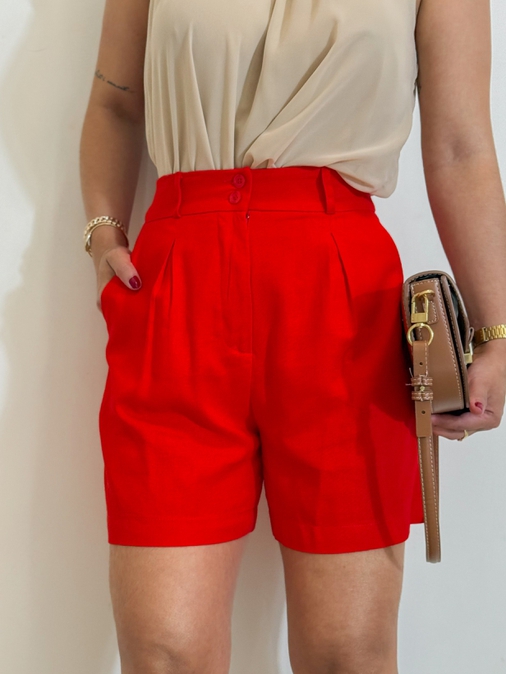 Short Vanessa Vermelho - Loja La Mina 