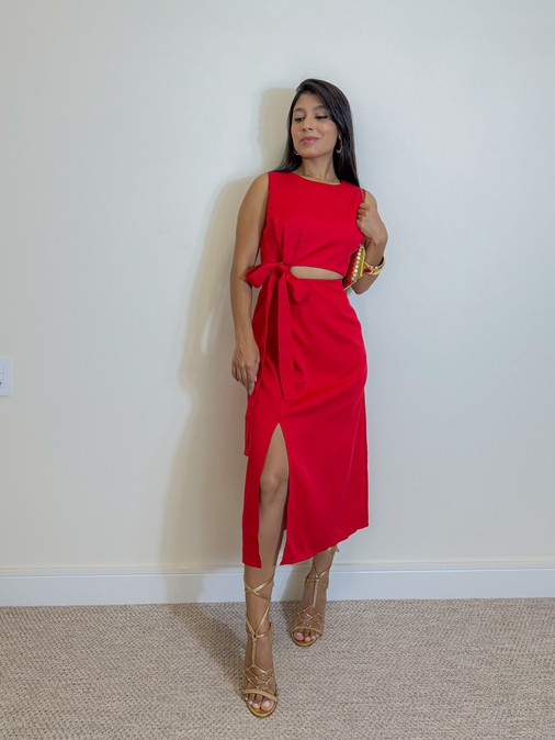 Conjunto Alfaiataria Madrid Vermelho - Loja La Mina 