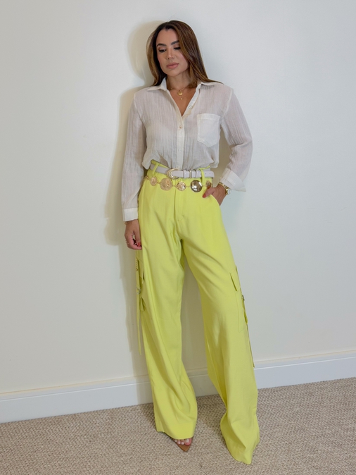 Calça Cargo Malibu Lima - Loja La Mina 