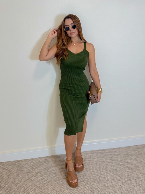 Vestido Istambul Militar - Loja La Mina 