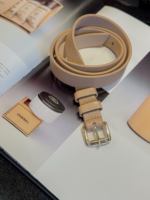 Cinto Couro Ju Cappuccino - Loja La Mina 