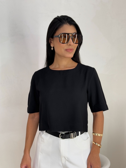 Blusa Sofie Preta - Loja La Mina 