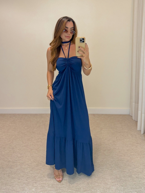 Vestido Midi Amanda Tomara Que Caia Marinho - Loja La Mina 