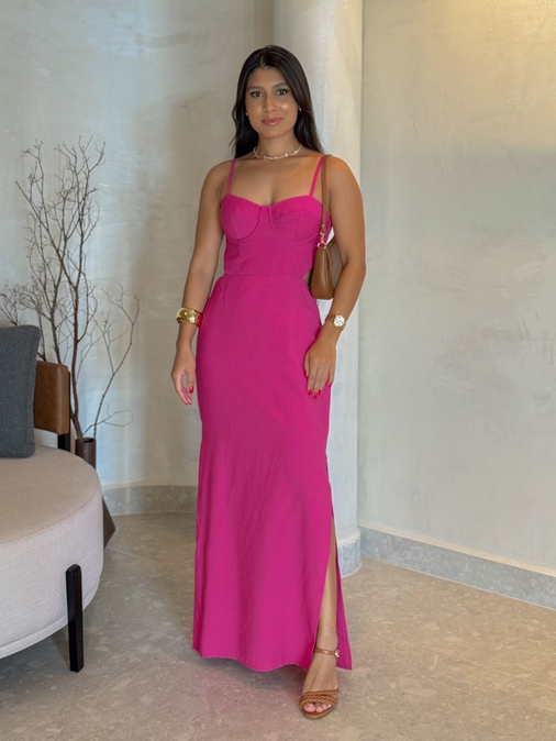 Vestido Meia Taça Emmy Pink - Loja La Mina 