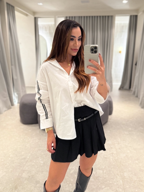 Camisa Listra Tricoline Branco - Loja La Mina 