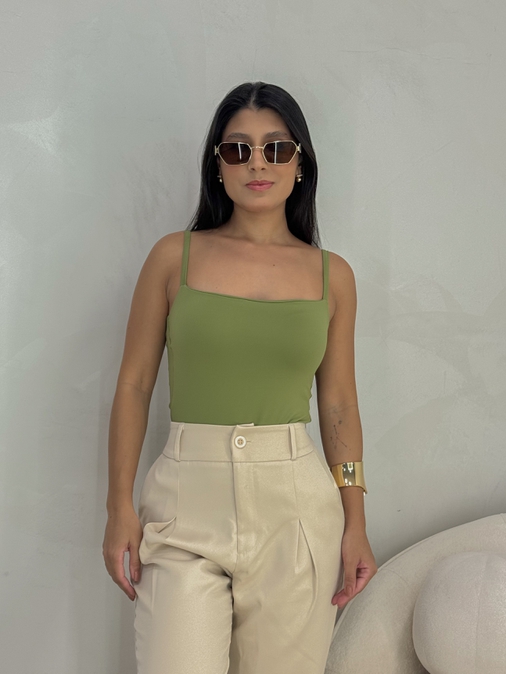 Body Poliamida Alcinha Verde - Loja La Mina 