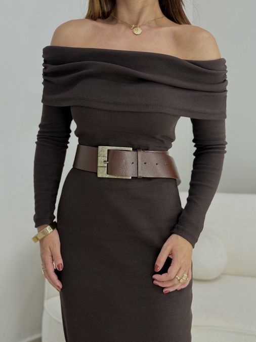 Cinto Fivela Fanni Café - Loja La Mina 