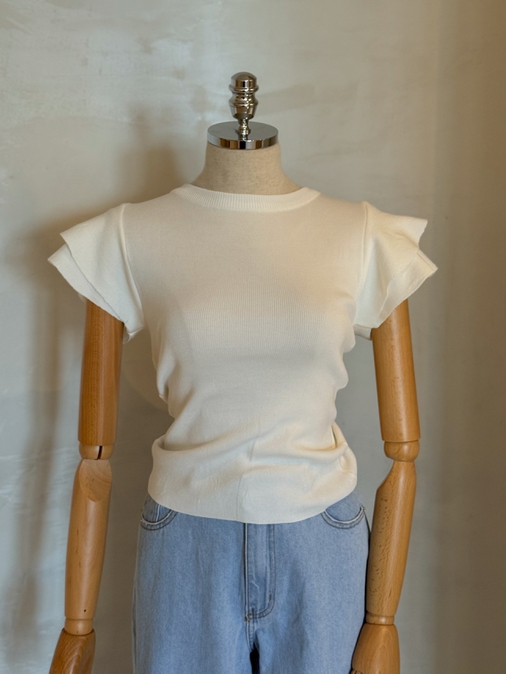 Blusa Tricot Manguinha Josi Branca - Loja La Mina 