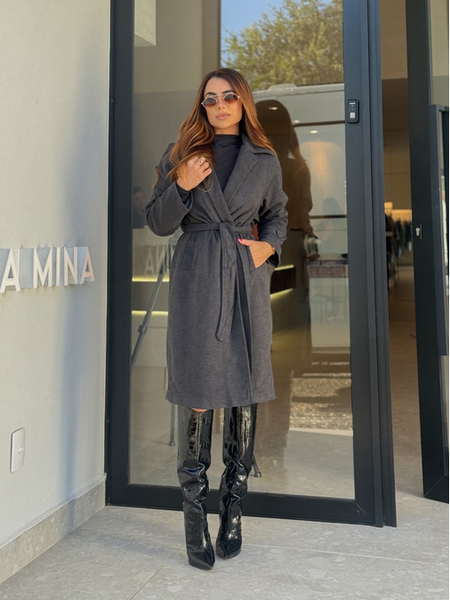 Sobretudo Sibéria Chumbo - Loja La Mina 