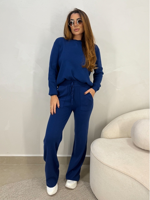 Conjunto Tricot Santorini Azul - Loja La Mina 