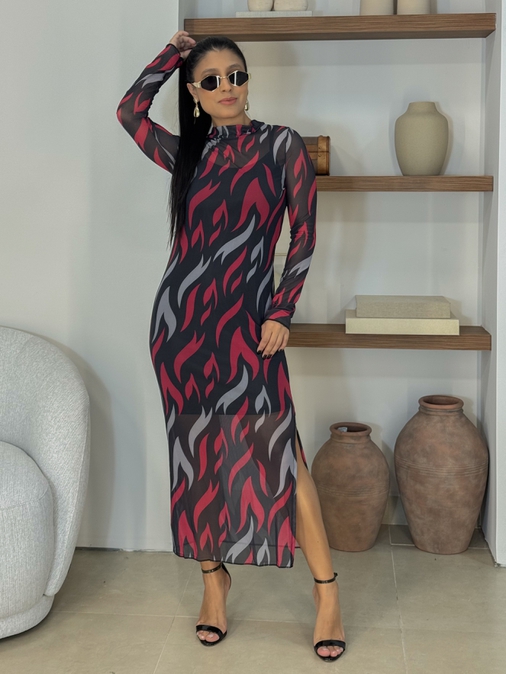 Vestido Tule Preto - Loja La Mina 