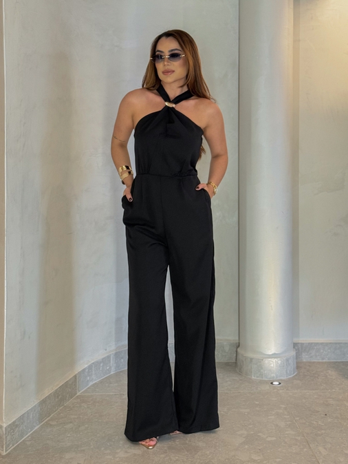 Macacão Úrsula Preto - Loja La Mina 