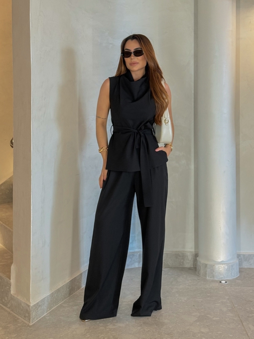 Conjunto Calça Bruxelas Preto - Loja La Mina 