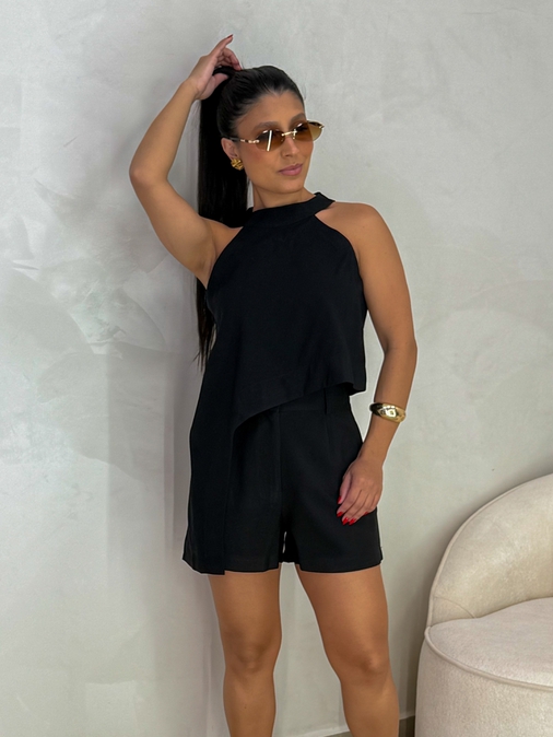 Conjunto Short Betânia Preto - Loja La Mina 