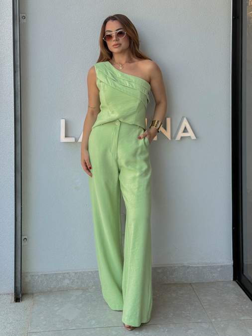 Conjunto Ombro Só Talia Verde - Loja La Mina 