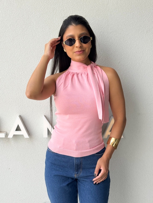 Blusa Amarração Luciana Rosa - Loja La Mina 