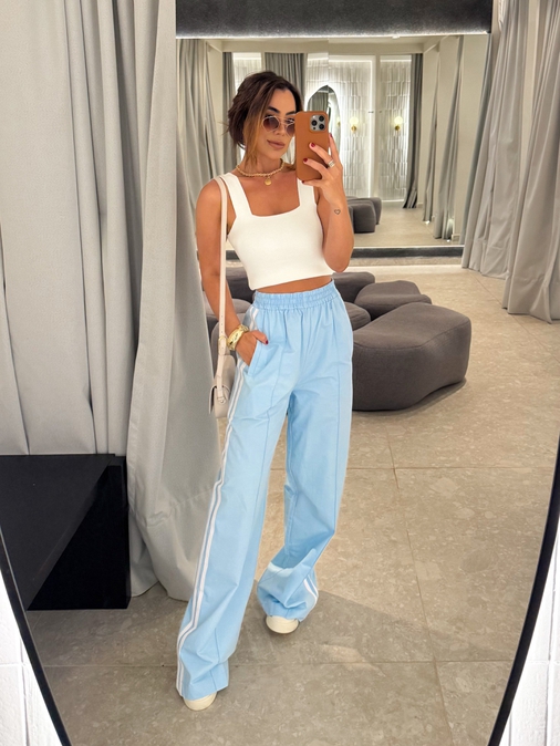 Calça Listra Soraia Azul - Loja La Mina 