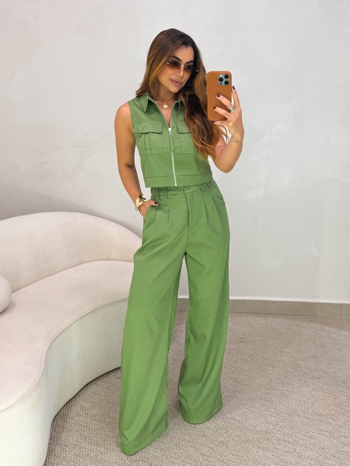 Conjunto Calça Samara Verde - Loja La Mina 