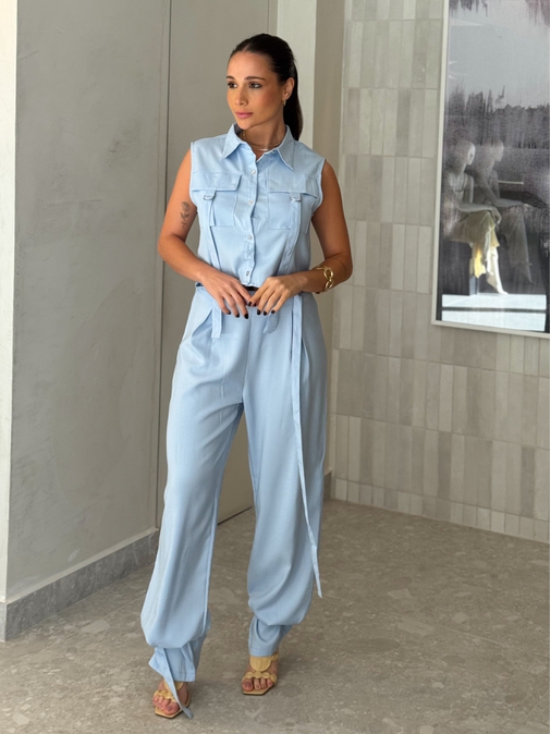 Conjunto Cargo Vanessa Azul - Loja La Mina 