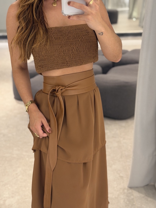 Cinto Faixa Caramelo - Loja La Mina 