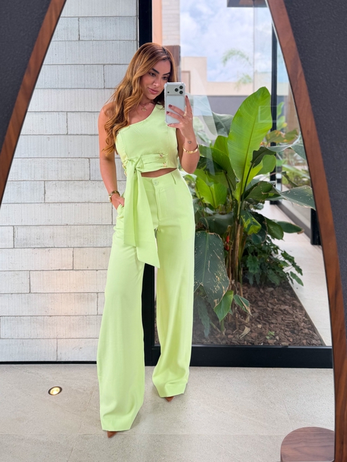Conjunto Calça Felicity Verde - Loja La Mina 