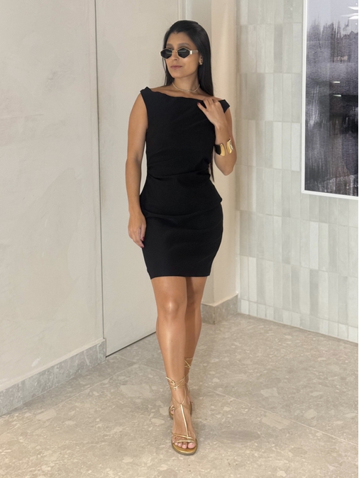 Vestido Regata Giulia Preto - Loja La Mina 