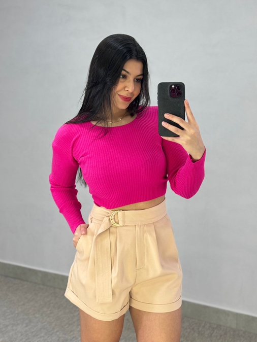 Cropped Amsterdã Pink - Loja La Mina 
