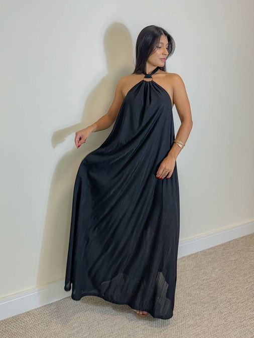 Vestido Frente Única Naiara Preto - Loja La Mina 