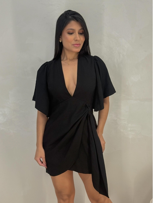 Vestido Angelina Preto - Loja La Mina 