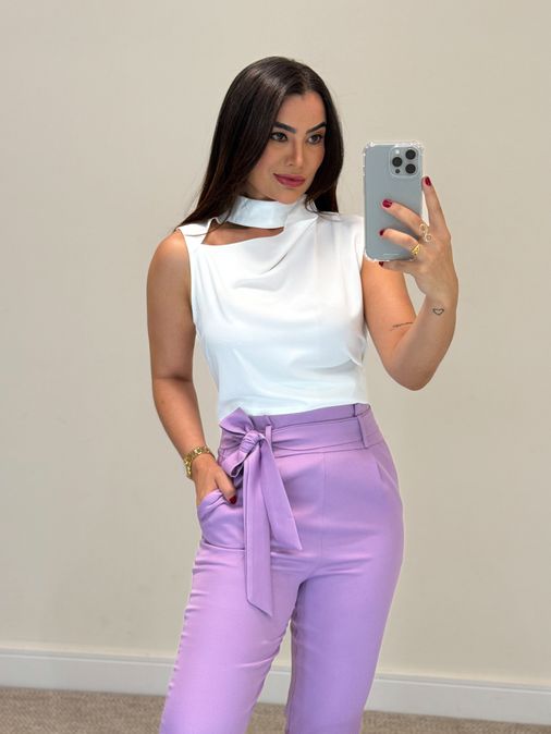 Blusa Eliana Branca - Loja La Mina 