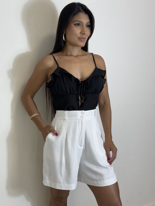 Short Vanessa Branco - Loja La Mina 