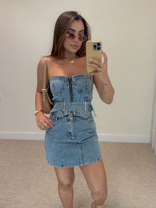 Conjunto Jeans Claro - Loja La Mina 