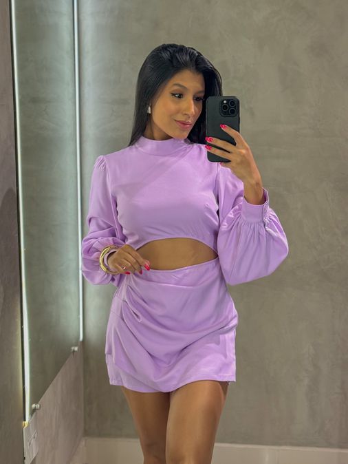 Macaquinho Brenda Lavanda - Loja La Mina 