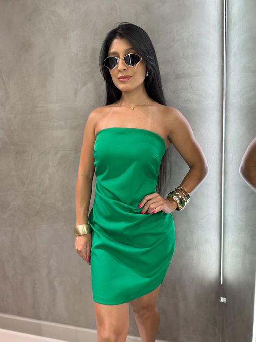 Vestido Bárbara Verde - Loja La Mina 