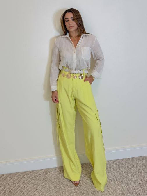 Calça Cargo Malibu Lima - Loja La Mina 