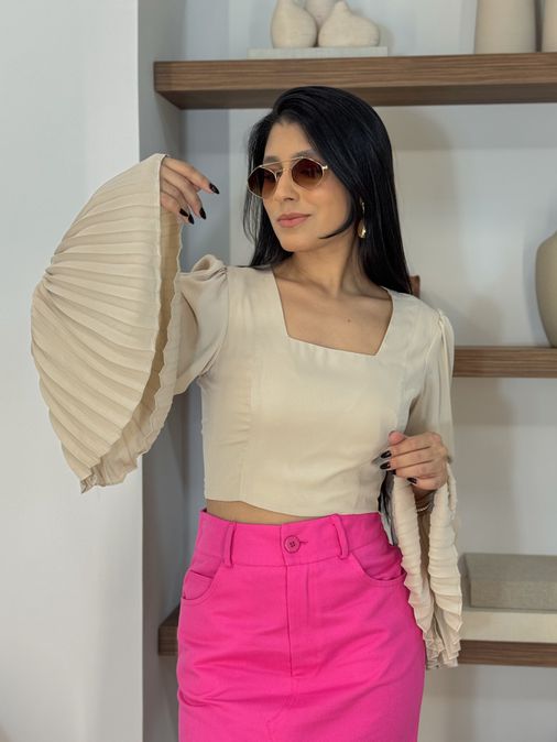 Cropped Tami Areia - Loja La Mina 