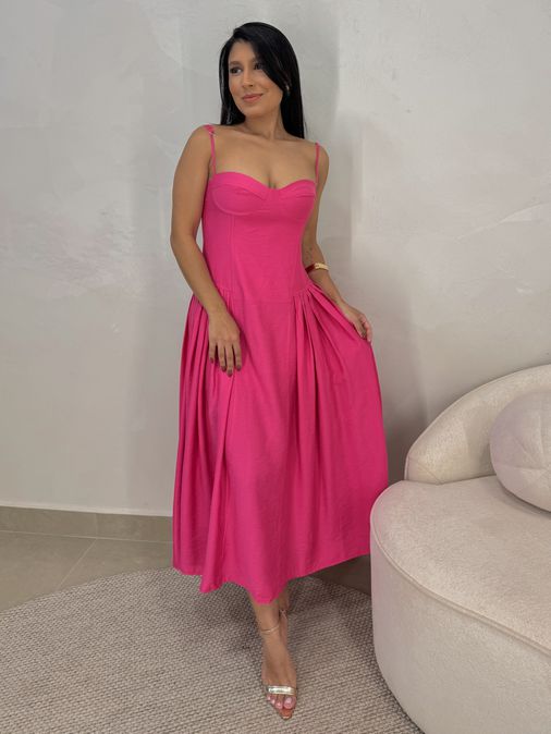 Vestido Meia Taça Turquia Pink - Loja La Mina 