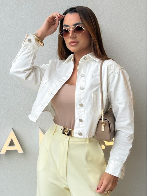 Jaqueta Sarja Tainá Off - Loja La Mina 