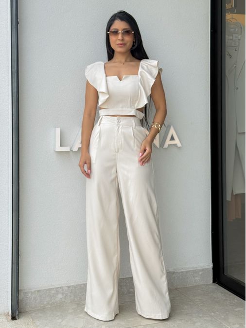 Conjunto Calça Isadora Areia - Loja La Mina 