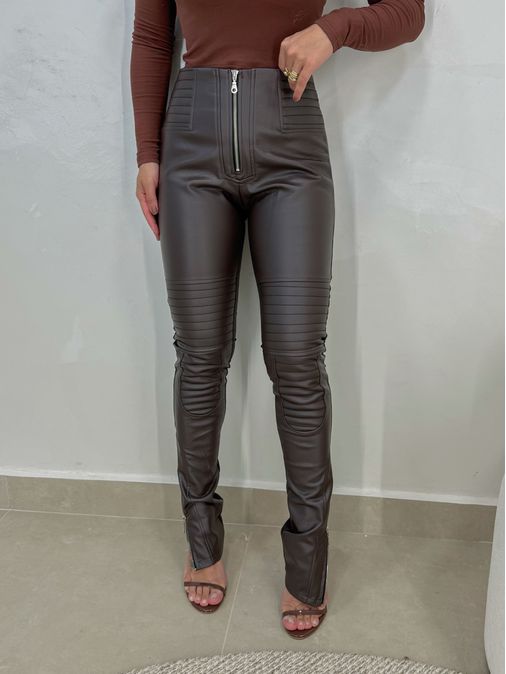 Calça Skinny Cora Café - Loja La Mina 