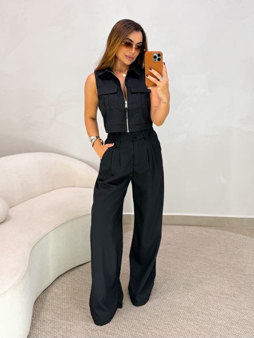 Conjunto Calça Samara Preto - Loja La Mina 