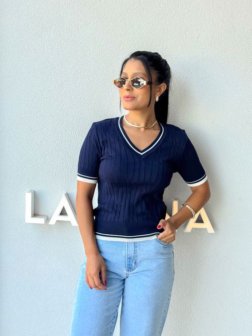 Blusa Tricot Angela Marinho - Loja La Mina 